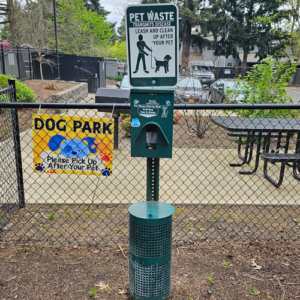 Image pet waste station for Dispawsal pet waste management, now Salem Scoop Masters